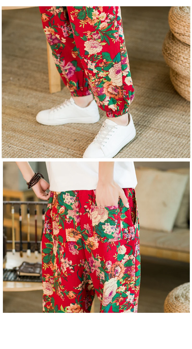 Description Picture 6 of itemUnisex Slacks Sweatpants Summer Clothes Wide Leg Pants Jogger Harem Pants Casual Men's Clothing Harajuku Baggy Fashion Trousers