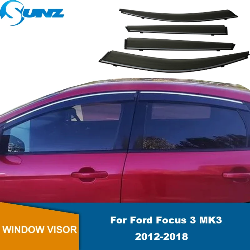 Window Visor For Ford Focus 3 Mk3 Sedan Hatchback 2012 2013 2014 2015