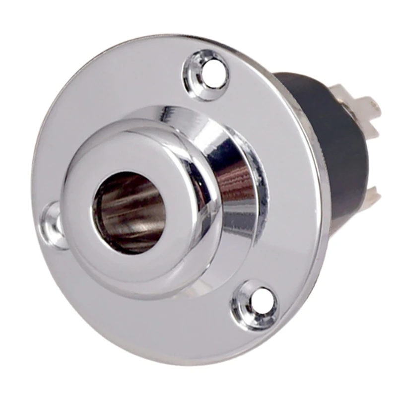 

B гитарный выход, концевой контакт Jack-6,35, эквалайзер для акустической гитары, разъем предварительного усилителя EQ, 6,35 мм, аксессуары для гитары, серебристый