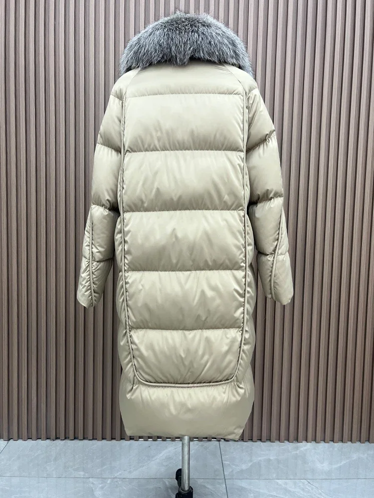 Рисунок 2 - Новинка, Женское зимнее длинное пальто с гусиным пухом