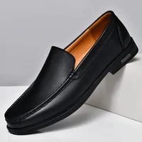 Male Comfy Walking Shoe Genuine Leather Slip on Mens Loafers New Trend Casual Shoes Men Designer Moccasins Hot Sale Drive Shoes