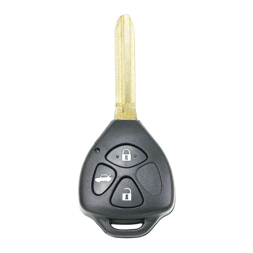 New 3-Button Car Key Remote Shell For Toyota Celica, Camry, Lexus - With Blank Key