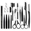 2-17 PCS Eyebrow Trimmer Set Eyebrow Razor Scraping Eyebrow Comb Razor Eyebrow Clip Scissors Tweezers Makeup Tools Sets 1