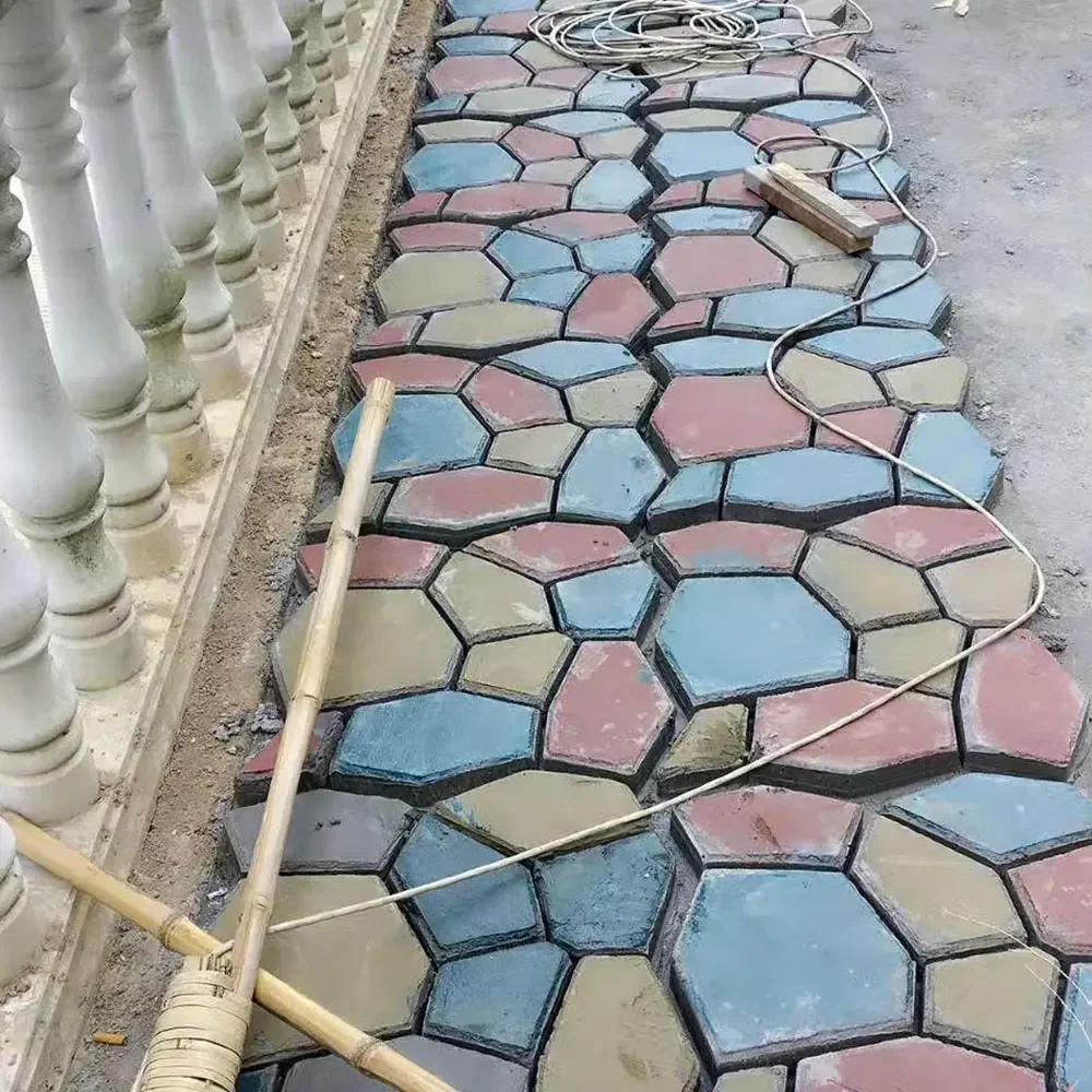 Description Picture 5 of itemDIY Path Maker Paver Molds Stone Brick Concrete Mold Concrete Cement Walk Garden Path Paving Paver Reusable Patio Molds Paviment