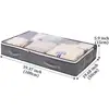 1PC Large Underbed Storage Bag Dustproof Foldable Fabric Storage Bags Nonwoven Moisture-proof Zipped Organizer Shoes Clothes 6