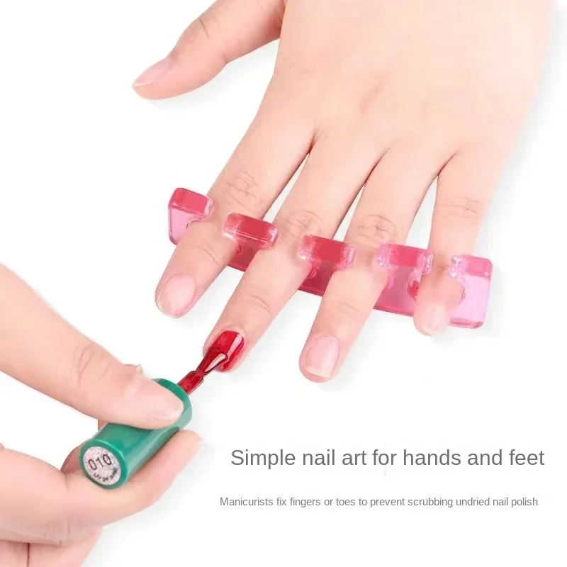 Soft Silicone Manicure Pedicure Nails Finger Separator Flexible Finger Toe Spacer Separation Straighteners Nail Splitter