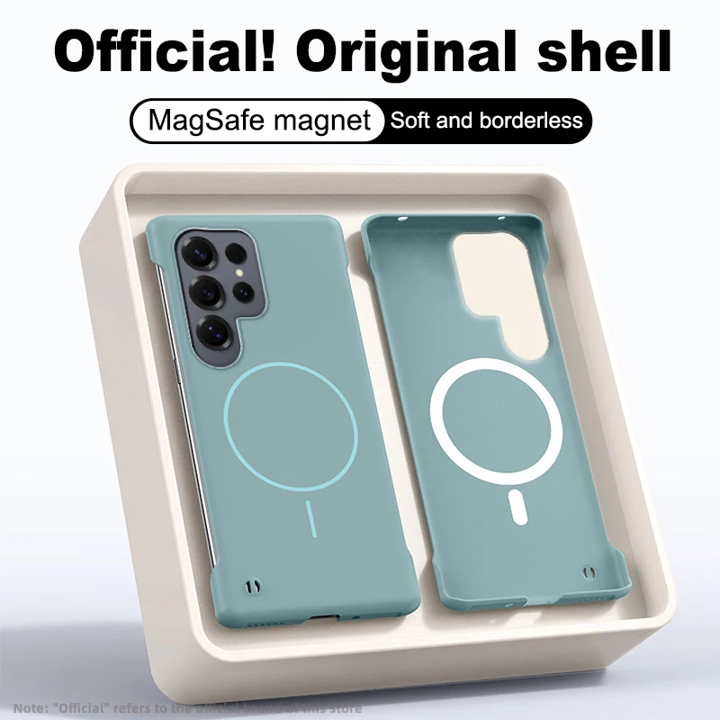 Luxury Ultra Slim Frameless Phone Case with Magnetic Wireless Charging Capability