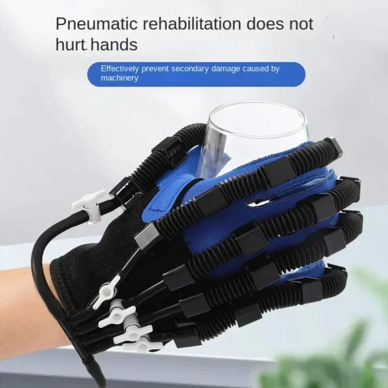 Left & Right Hand Finger Rehabilitation Exerciser Robot Gloves Stroke Hemiplegia Cerebral Infarction Training Equipment Therapy