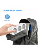 EU Electrical Socket 3 Outlets European Standard Adapter Expansion Power Socket 2Pin Plug Extension AC Converter Adaptor home - Image 5