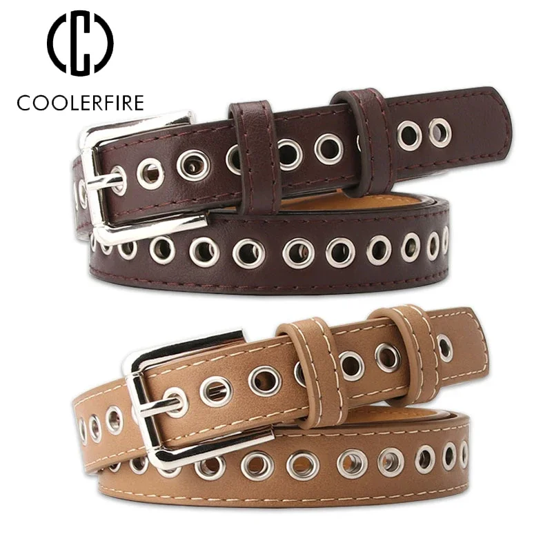 

Женские брюки с поясом, Модный повседневный Роскошный дизайнерский ремень из искусственной кожи в стиле панк для женщин, платья и джинсовые лямки для женщин, NV009