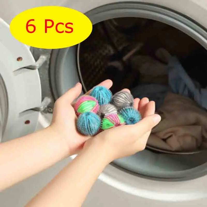 

6/8/12Pcs Nylon Laundry Ball Anti-winding Washing Machine Hair Remover Laundry Ball Fluff Cleaning Lint Fuzz Grab Laundry