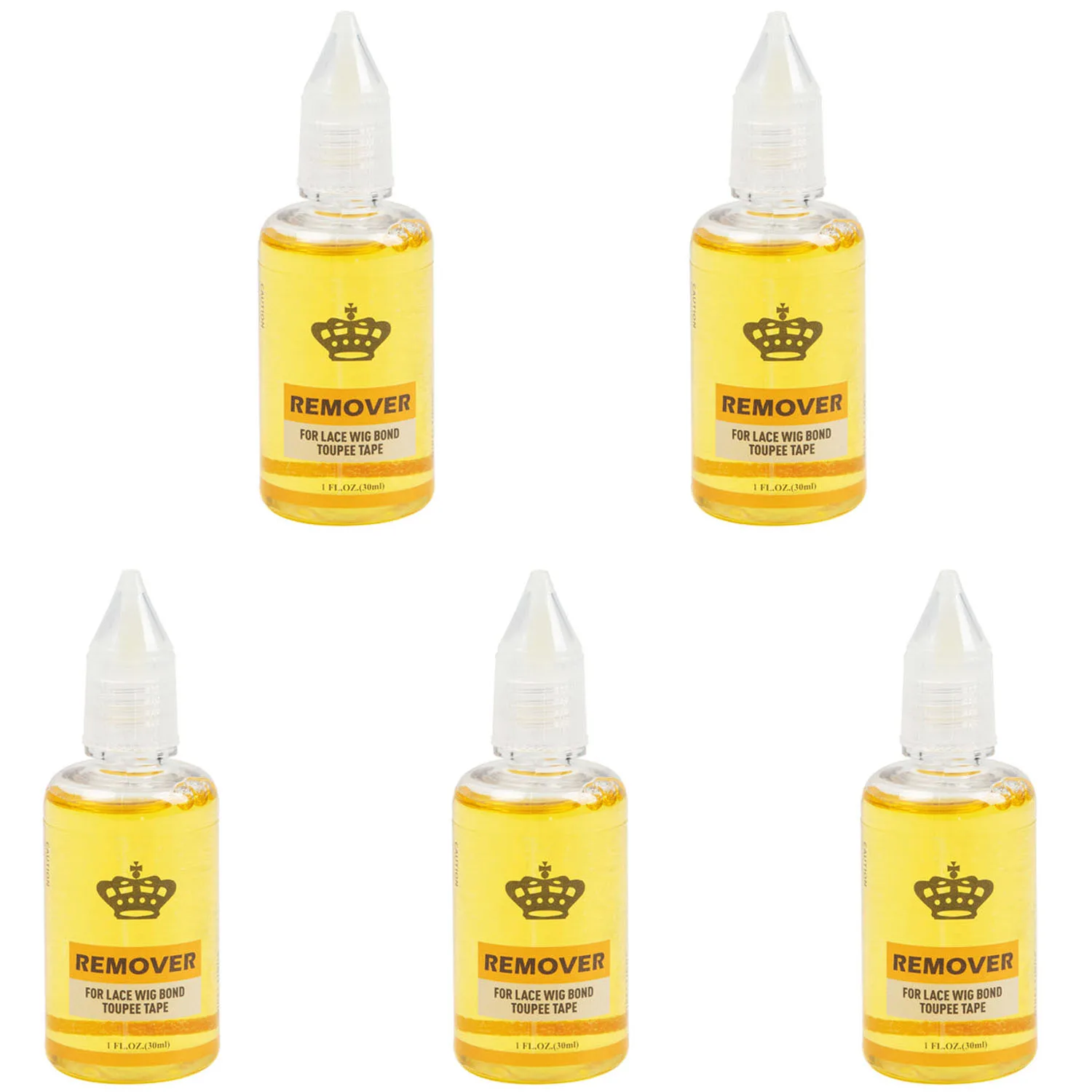 가발 접착제 제거제 30ml x 5병 테이프 인 헤어 익스텐션 제거제 |   접착제 잔류용 용제 |   레이스 프론트 가발 접착제 제거제