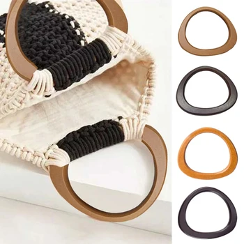 Manici in Legno Staccabili per Borse 14,5 cm, Manico Fai-da-te per Scatole Regalo, Tracolla per Borsa, Manici per Borsette, Manico per Borsa, Accessorio per Bagagli