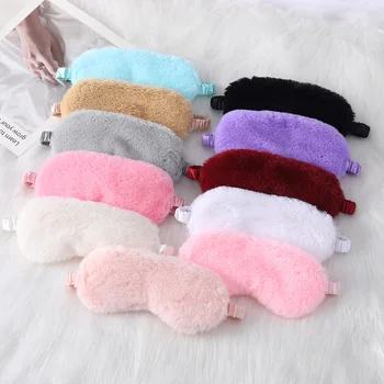Sleeping Mask Sleeping Blindfold Soft Plush Eye Masks Cute Eye Masks Health Eye Cover