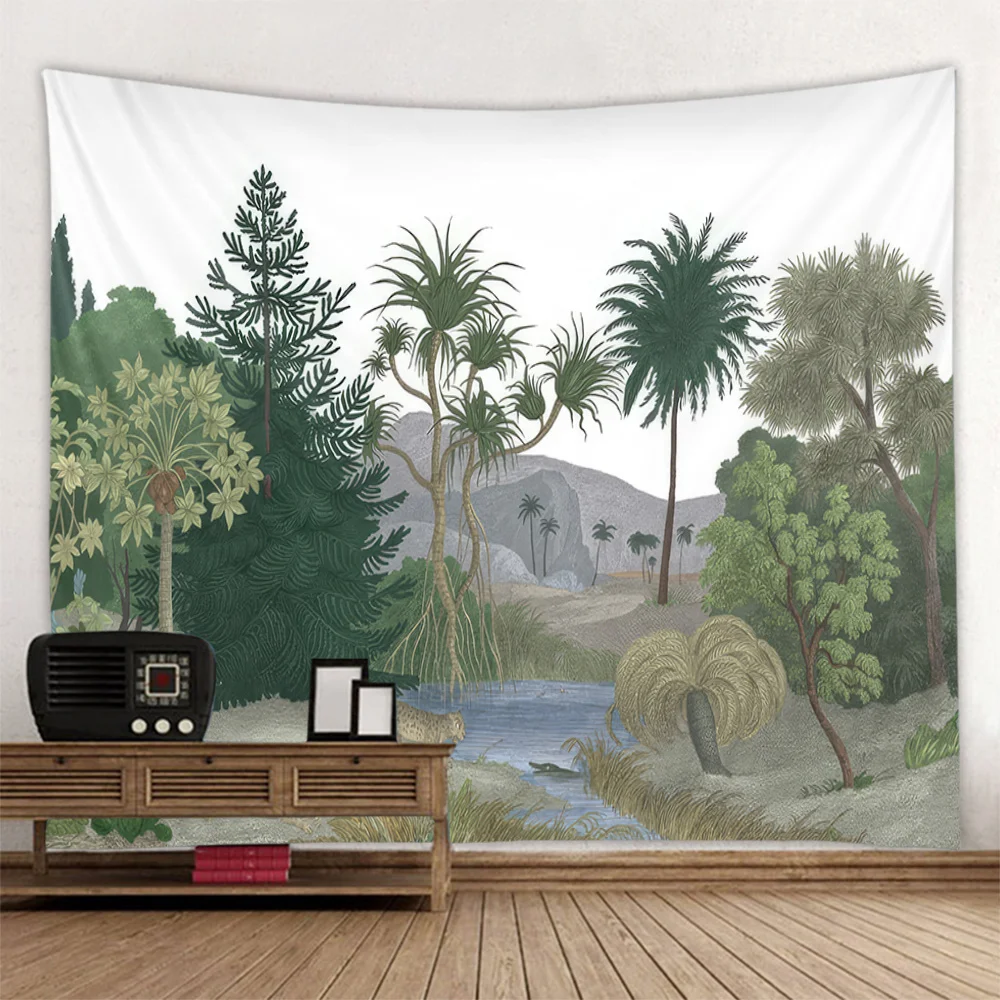 Tropical Rainforest Tapestry for Home Wall Decoration