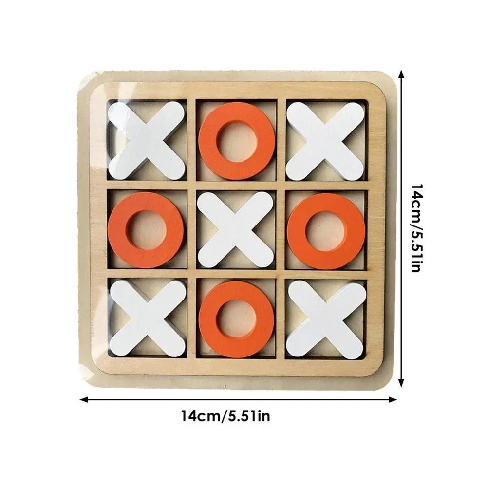 Tabuleiro de madeira Tic TAC Toe Jogo Inteligente Engraçado Jogo de Mesa  para Crianças Adulto