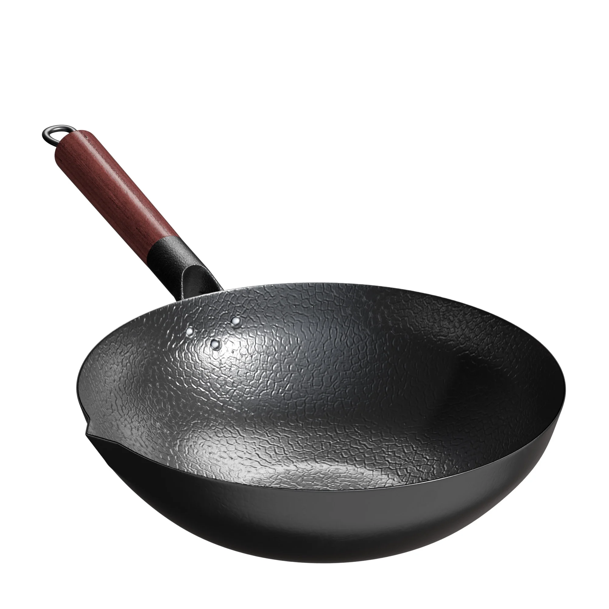 Traditional Iron Wok Pan Noncoating Nonstick Cooking Pots High