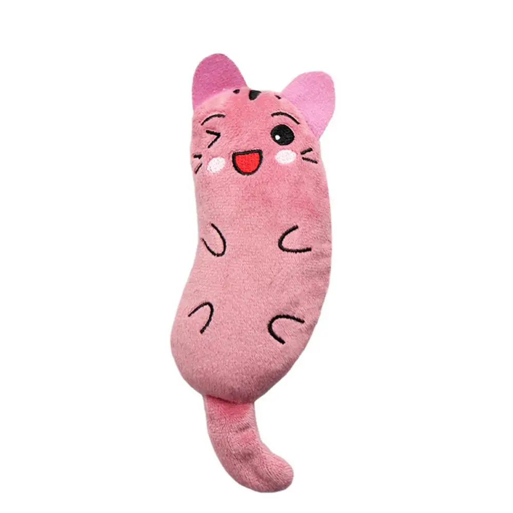 Cat Toy Teeth Grinding Catnip Interactive Plush Chewing Claws Thumb Bite Cat Mint Cats Funny Little Pillow Cat Accessories 2