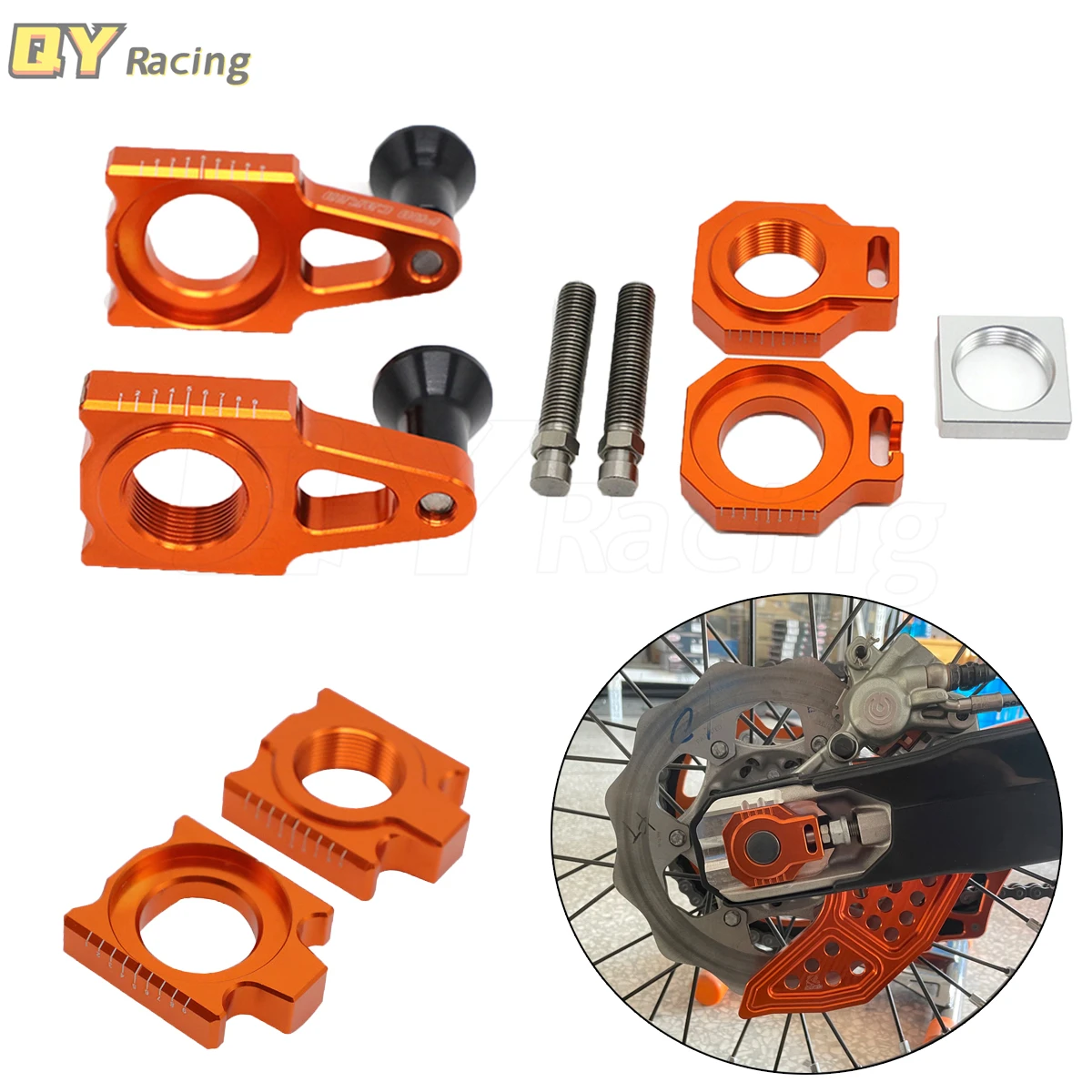 

Задняя цепь регулятора оси блоков для мотоцикла CNC для KTM SX SXF XC XCF Husqvarna TC125 FC250 350 450 FS450 TC250 TX300 FX350 FX450