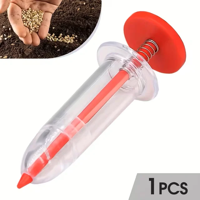 Portable Seed Dispenser-Easy-to-Use Manual Seeder for All Seeds, Ideal Garden and Lawn Care Tools, Seed on Demand Disperser 4