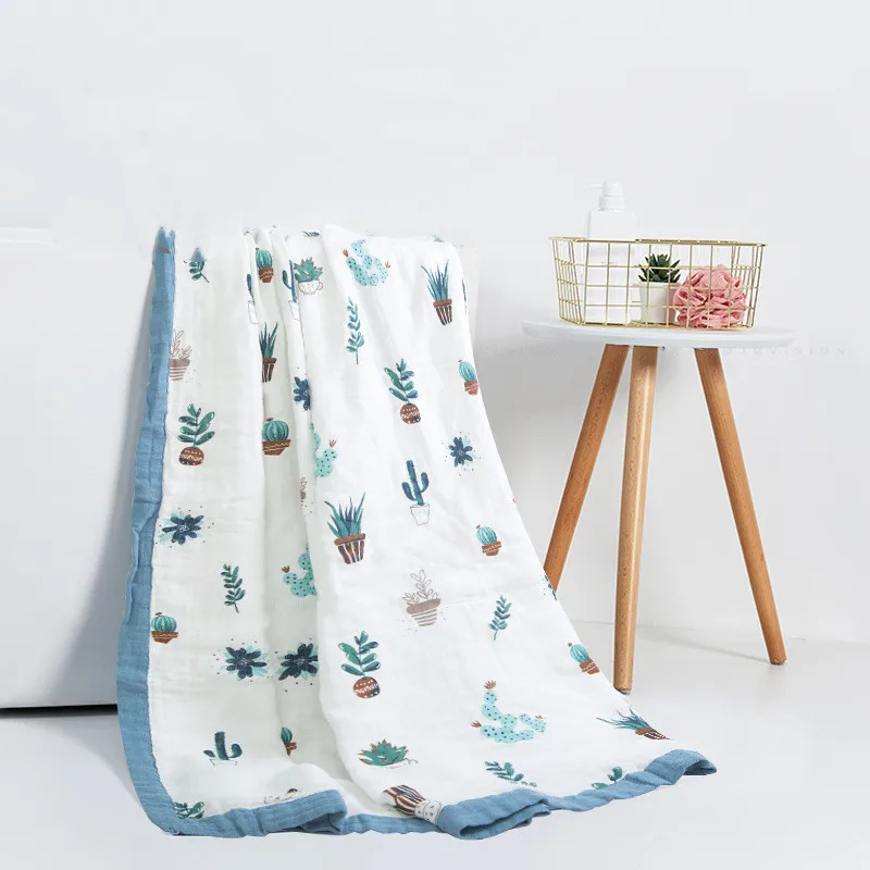 

INGWTRUS Cartoon print Baby Towel Cute cotton Kid Bath Towels Children Kitchen Bathroom Wipe Wash Cloth gift 120*120 Infant