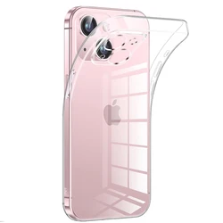 Ultra Thin Soft Silicone Case For iPhone 15 14 13 12 11 Pro XS Max X XR SE 2 3 7 8 Plus Transparent Phone Shell Back Cover 15 13
