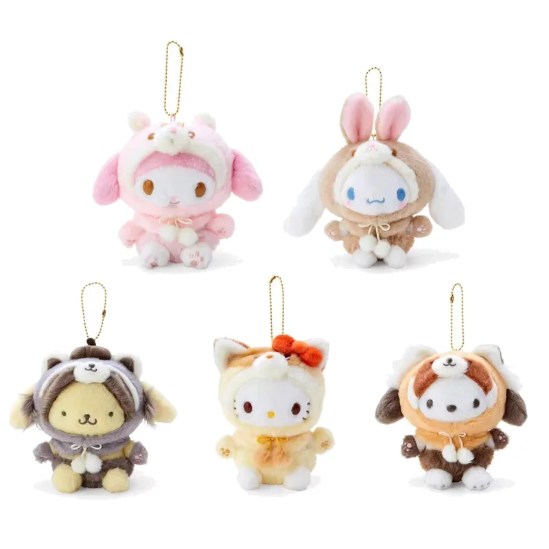

Hot Sanrio Hello Kitty Doll Melody Jade Gui Dog Japanese New Autumn Animal Crossdressing Plush Toy Pendant Gifts Wholesale