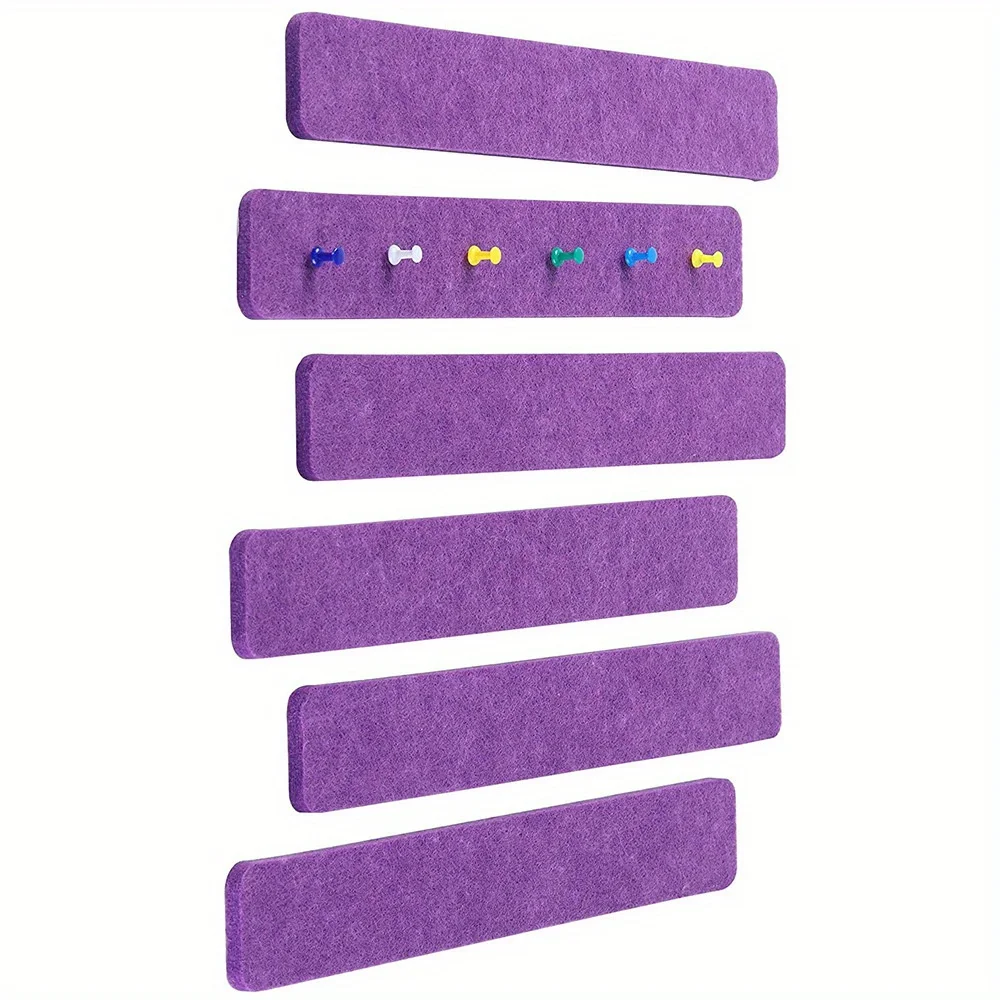Description Picture 6 of item6PCS+35pins Frameless Cork Bulletin Board Strips for Home refrigerator Office Decoration Message Board cork board wall stickers