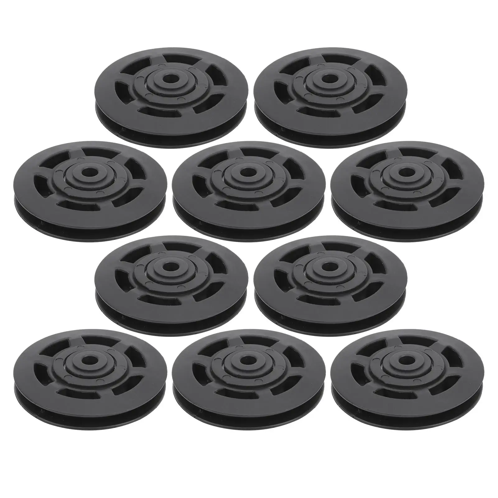 10Pcs 95/100MM Bearing Pulley Wheel-Universal Nylon Replacement for Gym Fitness Equipment