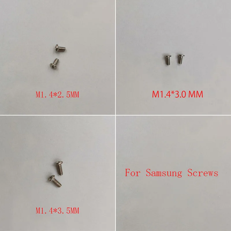 100PCS 2.5 3.0 3.5 MM Screws for Samsung Galaxy A20 A40 A50 A70 A21 A31