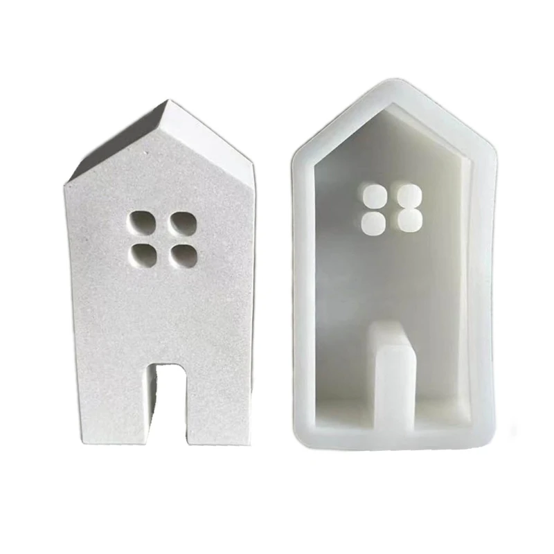 House Mould DIY Resin Cements Clay Gypsum Casting Mould Table Home Decorations Silicone Mould for Enthusiasts