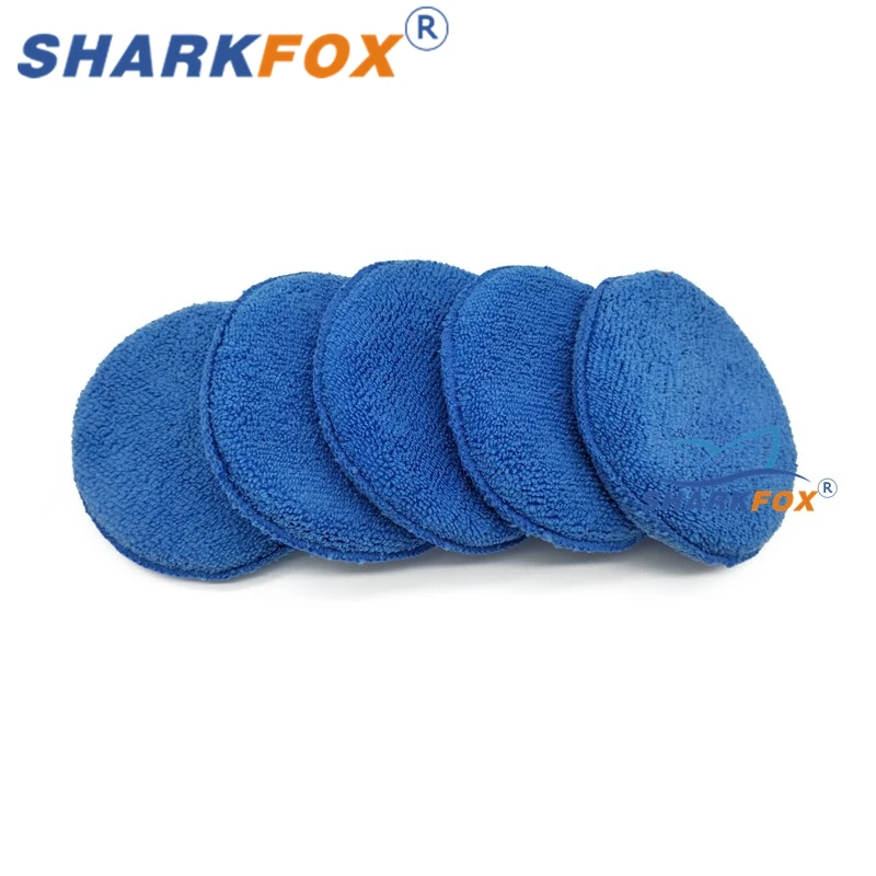 5Inch Clean Buffer Car Applicator Cleaning Polish Pad Foam Sponge Microfiber Waxing Dust Remove Auto Care