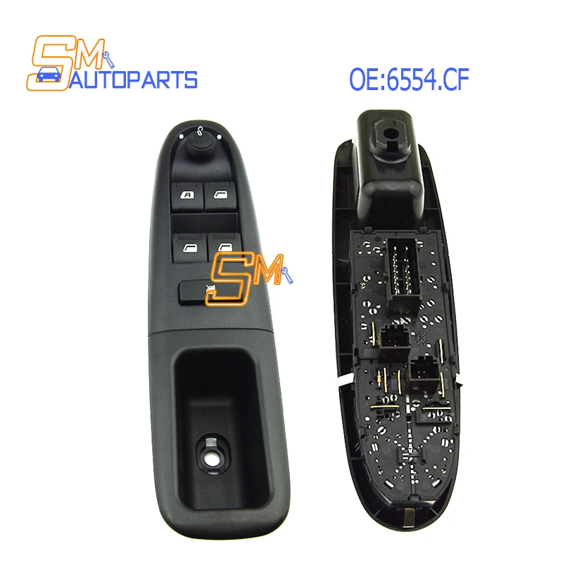

New Car Electric Window Control Switch 6554.CF For Peugeot 406 8B Baujahr 1995-2004 Front Left 6554 CF 6554CF