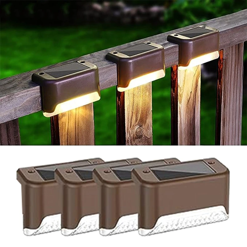 

Solar Deck Lights Outdoor Solar Step Lights Solar Light For Railing Stairs Step Fence Yard Patio And Pathway