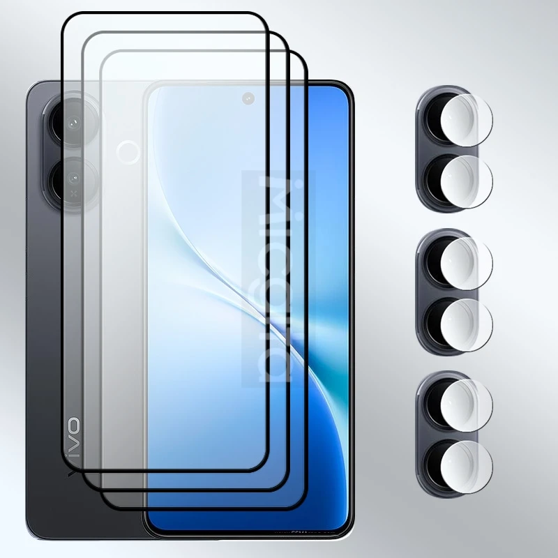 Enhanced Screen Protector with 9H Anti-Scratch Glass & Soft Fiber Camera Lens Film - Full Coverage