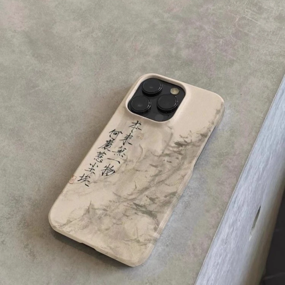 รูปสินค้า เคสลายพู่กันจีน สำหรับ iPhone ทุกรุ่น