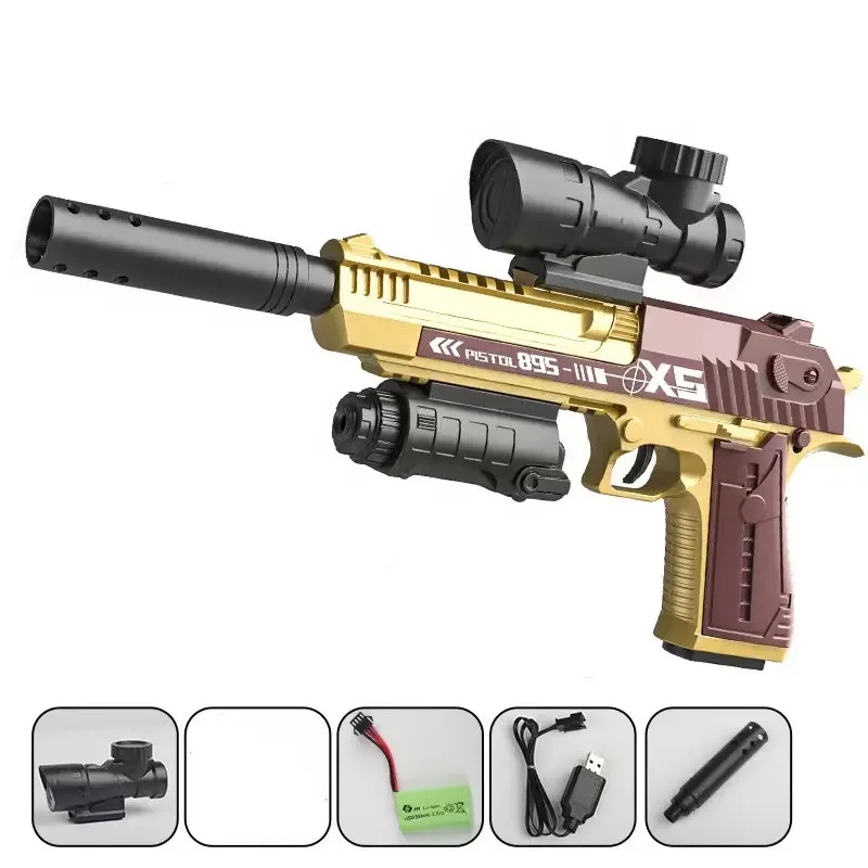 Gel Blasters Pistola Ad Acqua Desert Eagle Pistola Elettrica Pneumatica Automatica Pistola Gel Arma Idrogel Per Adulti Bambini Cs Go Giochi