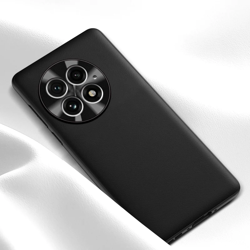 Leather Feel Shockproof Case with Metallic Edge Protection