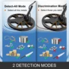 VEVOR Metal Detector Waterproof Disc Underwater Underground High Accuracy Sensitive LCD Display Humanity for Adults and Children 5