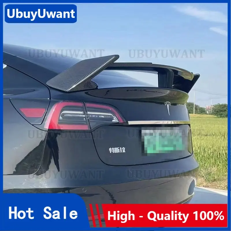 

For Tesla Model 3 Wholesale ABS Rear Trunk Lid Car Spoiler Ducktail Lip Wings Accessories Rear Trunk Spoiler Lip Wing 2016+
