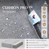 6 Piece Patio Furniture Set, 2 X Rocking Cushioned Chair, 2 X Cushioned Ottoman, 1 X 3-Seat Sofa with Marbling Coffee Table 2