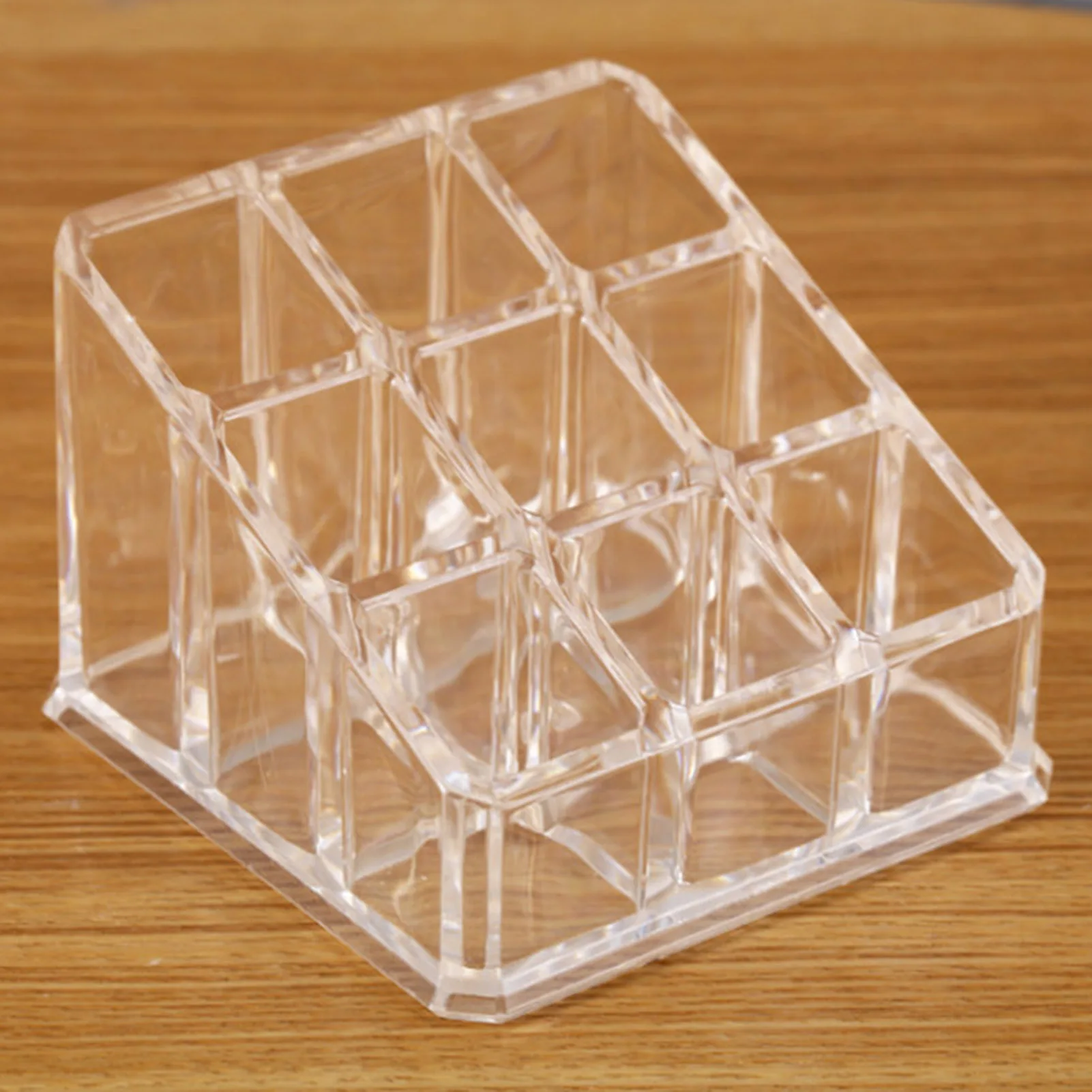 Clear 9/24/36/40 Grids Acrylic Makeup Organizer Lipstick Holder Display Rack Case Cosmetic Nail Polish Make Up Organiser Tool 4
