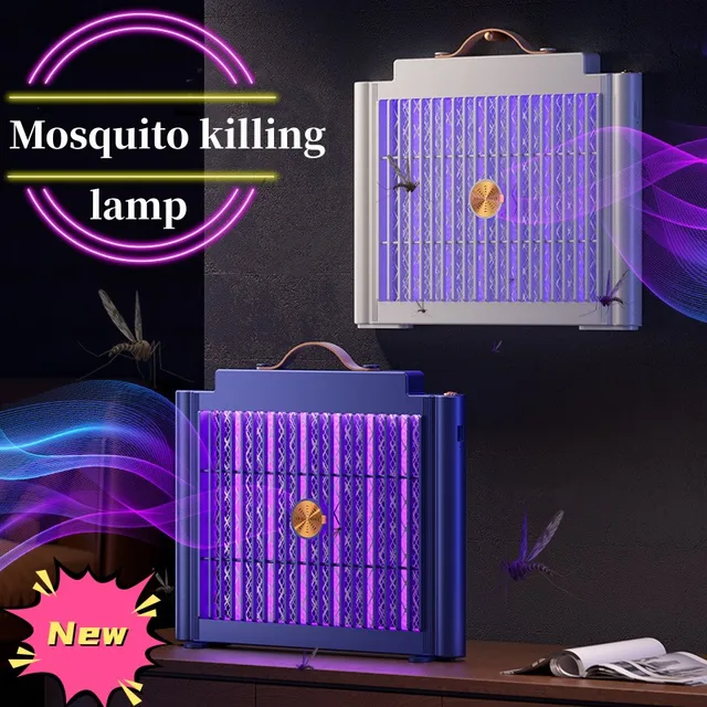 Uv Elektromos Ütés Szúnyoggyilkos Lámpa Falra Szerelt Beltéri Kültéri Usb Újratölthető Zajtalan Rovargyilkos