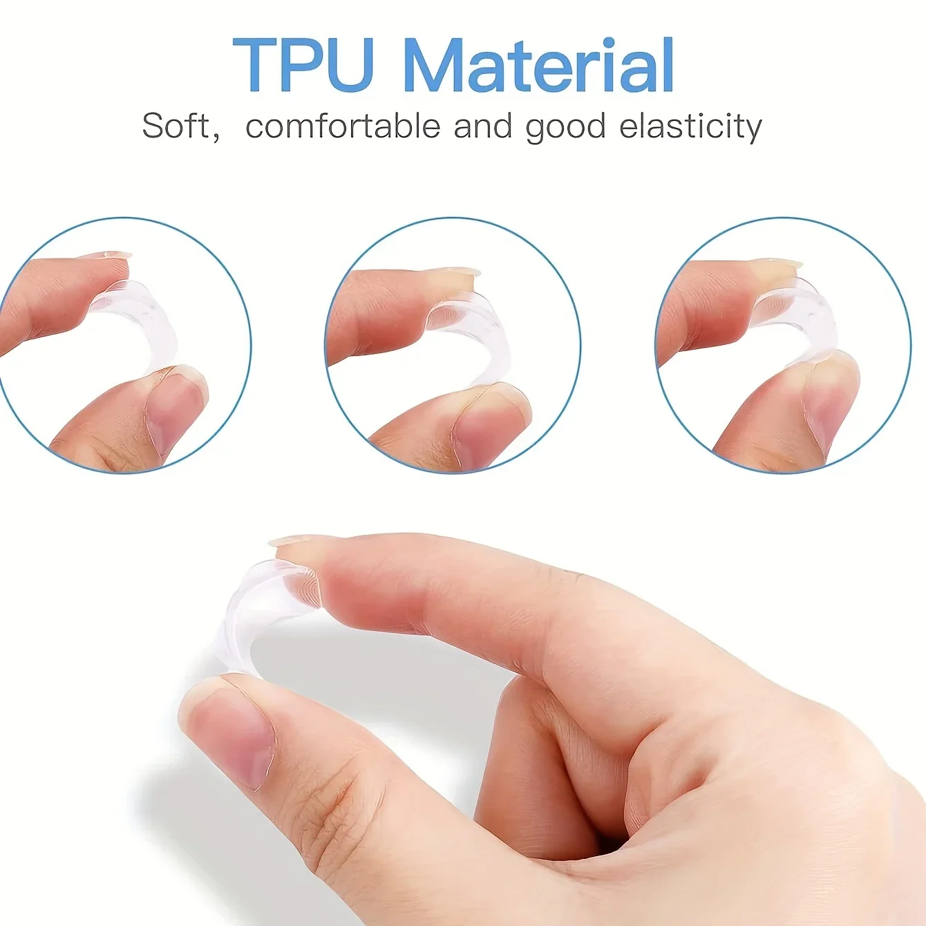 Resin Ring Size Adjuster Set - 8pcs Invisible Ring Sizer for Loose Rings - Multiple Finger Sizes,