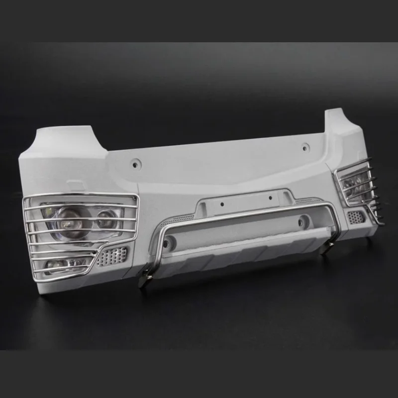 CNC Aluminum Alloy Front Bumper Car Shell Accessories For 1/14 Tamiya RC Truck AROCS 3363 3348 Tractor Tamiya LESU Upgrade Parts 3