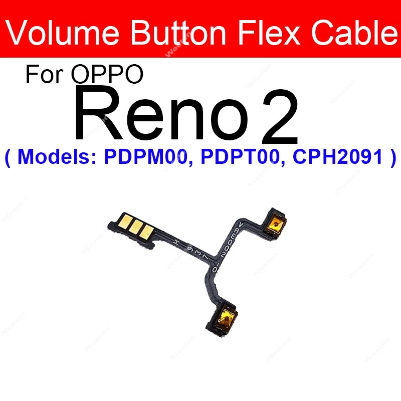 Pour OPPO A58 A78 OEM Nappe câble bouton touche power on off