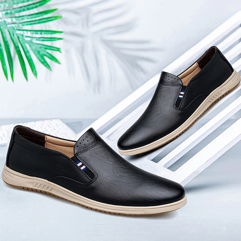 Genuine Leather Business Men's Shoes High end Italian Casual Shoes