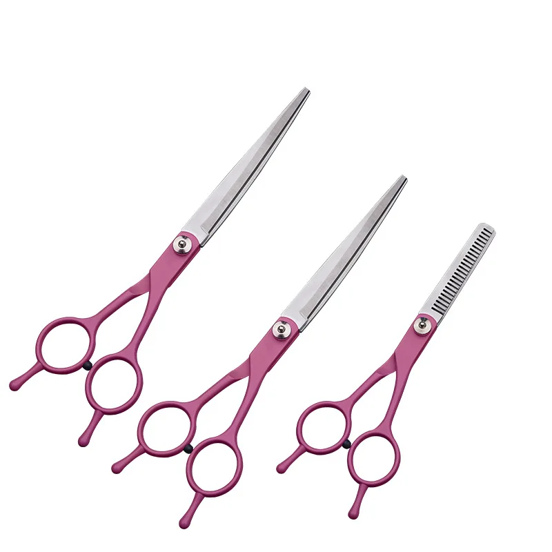 Dog Grooming Scissors 7 Inch Stainless Steel For Animal Cutting Hair Clipper
