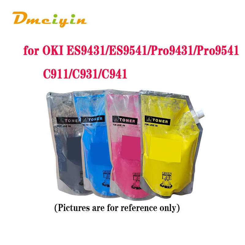 One Bag 500G Bk/C/M/Y Toner Universale A Colori Per Stampante Oki Es9431/Es9541/Pro9431/Pro9541/C911/C931/C941