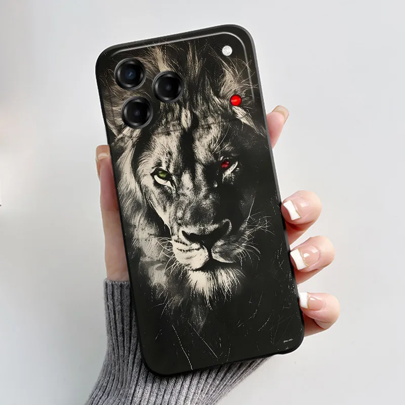 Enhanced Cute Black Bumper Silicone Phone Case with Shockproof Cartoon Panda Design